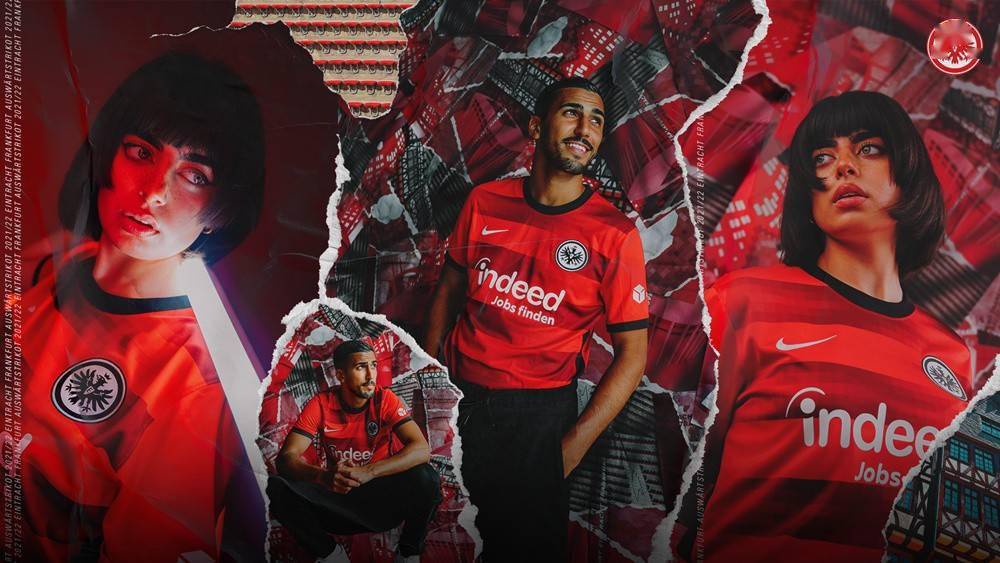 法兰克福球队展示新款球衣设计 法兰克福球队展示新款球衣设计